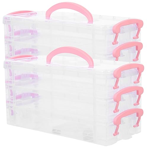 BCOATH 2Stücke Stapelbare Bleistiftboxen mit Deckel Abnehmbare Stiftebehälter mit Schichten Transparente Aufbewahrung für Schreibwaren für Schreibtischorganisation BCOATH 2Stücke Stapelbare Bleistiftboxen mit Deckel Abnehmbare Stiftebehälter mit Schichten Transparente Aufbewahrung für Schreibwaren für Schreibtischorganisation von BCOATH