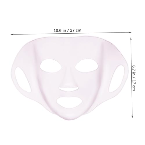 BCOATH 3 Stück Wiederverwendbare Silikon Gesichtsmaske Feuchtigkeitsbewahrende Gesichtsmaskenabdeckung für Frauen Faltbar Hautfreundlich Passend für Beauty Sheet Masken Kompakt für von BCOATH