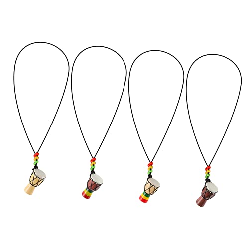 BCOATH 4 Stück Teiliges Afrikanische Trommel Halskette Kreatives Design Handgefertigt Mit Liebe Detail Stilvoller Schmuck für Damen und Herren BCOATH 4 Stück Teiliges Afrikanische Trommel Halskette Kreatives Design Handgefertigt Mit Liebe Detail Stilvoller Schmuck für Damen und Herren von BCOATH