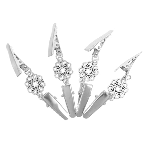 BCOATH 4 Stück Teiliges Retro Cardigan Clips Robustem Legierungsmetall Sweater Verschlussclips mit Glatten Kanten Vielseitig Kombinierbar für Büro und Freizeitmode von BCOATH