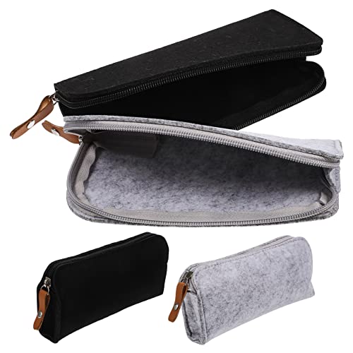 BCOATH 4stücke Dokumententasche Mit Reißverschluss Filz-federmäppchen Tragbar Für Studenten Robuste Aufbewahrungstasche von BCOATH
