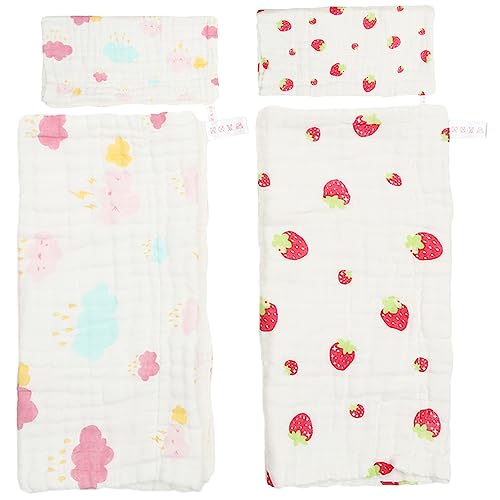BCOATH 4pcs Gesicht Handtücher Waschhandtücher Weiche Waschlappen Absorptes Gesicht Waschlappen von BCOATH