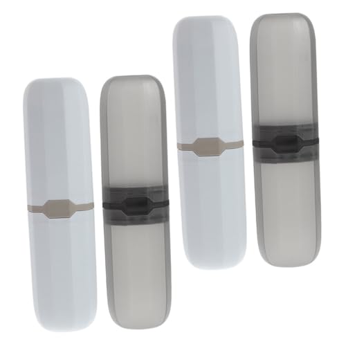 BCOATH 4stücke Zahnbürstenhalter Fürs Badezimmer Tragbare Zahnbürstenbox Reiseprodukt Für Camping Und Geschäftsreisen Wasserdichter Organizer Für Zahnpasta Und Utensilien von BCOATH