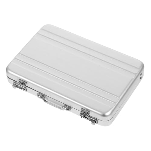 BCOATH Aluminium Visitenkartenetui mit Safe Design Multifunktionaler Kartenhalter Platzsparende Aufbewahrung mit Integriertem Kartenständer Eleganter Büro Organizer für Businesskarten von BCOATH