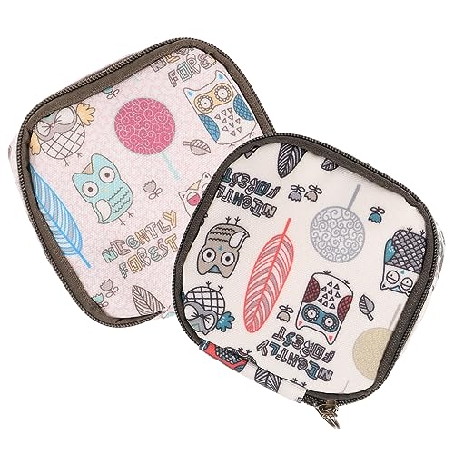 BCOATH Aufbewahrungstasche Für Handtücher Mit Niedlicher Tante – Wiederverwendbare Aufbewahrung Von Pads Kompakt Und Tragbar Mit Reißverschluss von BCOATH