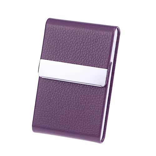 BCOATH Big Capacity Pu Leder Visitenkartenetui Aus Edelstahl Elegantes Design Für Geschäftskarten Kreditkarten Und Ausweise Stilvoller Kartenhalter Farbe von BCOATH