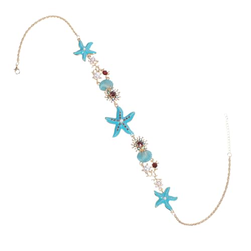 BCOATH Boho Meerjungfrau Halskette Sommer Strand Schmuck Leichtes Meeres Themen Anhänger Küsten Party Damen Strand Schmuck von BCOATH