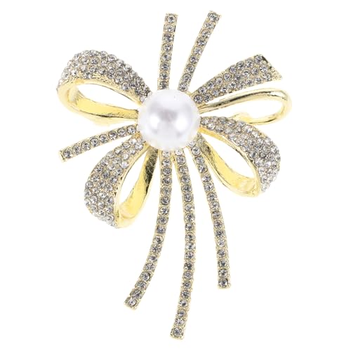 BCOATH Brosche für Damen mit Funkelnden Strasssteinen und Perlen Hochwertige Anstecknadel im Einzigartigen Schleifen Design für Kleider und Taschen Perfektes Accessoire für Besondere BCOATH Brosche für Damen mit Funkelnden Strasssteinen und Perlen Hochwertige Anstecknadel im Einzigartigen Schleifen Design für Kleider und Taschen Perfektes Accessoire für Besondere von BCOATH