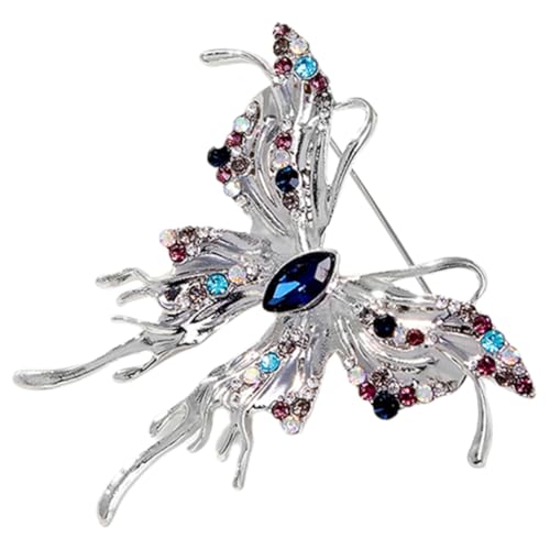 BCOATH Brosche im Schmetterlingsdesign mit Strass für Damen Anstecknadel für Kleidung Hüte Schals und Taschen Vielseitig und A BCOATH Brosche im Schmetterlingsdesign mit Strass für Damen Anstecknadel für Kleidung Hüte Schals und Taschen Vielseitig und A von BCOATH