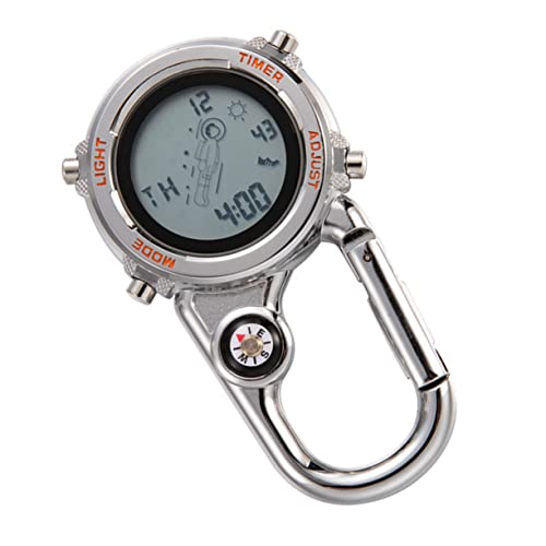 BCOATH Digitaluhr Robuste Karabineruhr Praktische Rucksackuhr Für Herren Und Damen Zum Klettern Und Wandern von BCOATH