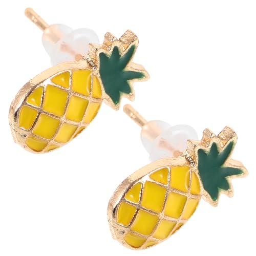 BCOATH Fruchtige Ohrstecker Damen Leichte Ohrringe Sommer Ohrschmuck Niedliche Ananas Ohrstecker Trendiger Schmuck für Mädchen und Frauen von BCOATH