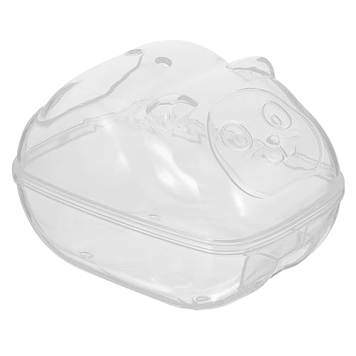 BCOATH Hamster transparentes Badezimmer hamster klo hamster sandbad Zubehör für Hamsterkäfige Behälter für Sandbäder kuscheltier hamster Badewanne Hamsterbad Hamsterzubehör Extern Badebox von BCOATH