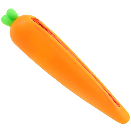 BCOATH Kawaii Silikon Karotten Federmäppchen Kreative Schreibwaren Aufbewahrung für Schüler Langlebiges und Design für Schule und Büro BCOATH Kawaii Silikon Karotten Federmäppchen Kreative Schreibwaren Aufbewahrung für Schüler Langlebiges und Design für Schule und Büro von BCOATH