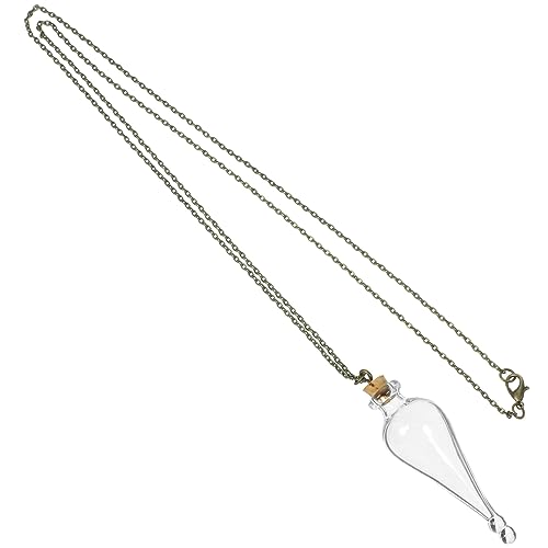 BCOATH Hängende Glasflasche Halskette Mini Wunschflasche Pendants Mit Kette Diy Deko Für Erinnerungen Und Kunst Leicht Auslaufsicher Für Reisen Und Persönliche Sammlerstücke von BCOATH