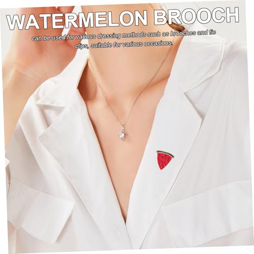 BCOATH Modische Wassermelonen brosche Anstecknadel für Cardigan und Hemdkragen Kreative Cartoon frucht brosche Vielseitig für Pullover Kleid Schal Einfach zu Tragen Geschenk für Freunde von BCOATH