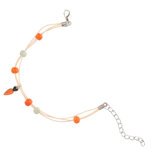 BCOATH Niedliches Karotten Armband für Mädchen Verstellbares Langlebiges Freundschaftsarmband Modischer Armschmuck für Junge Damen von BCOATH