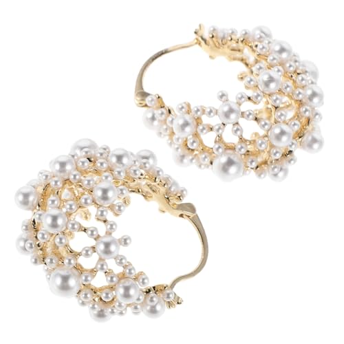 BCOATH Perlenohrringe mit Französischem Hohlraum Design Leichter Vintage Drop mit Geometrischem Muster Ohrhänger für Damen für Partys und Alltag BCOATH Perlenohrringe mit Französischem Hohlraum Design Leichter Vintage Drop mit Geometrischem Muster Ohrhänger für Damen für Partys und Alltag von BCOATH