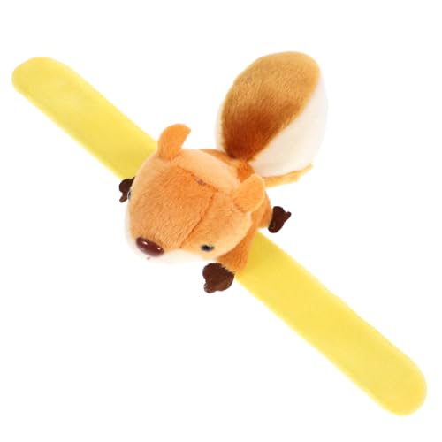 BCOATH Plüsch Schnapparmband Kuscheltier Armband Brauner Eichhörnchen Erwachsenen Weiches Stofftier Klassenzimmer Party von BCOATH