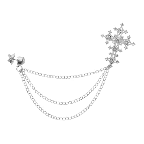 BCOATH Retro Brosche Mit Diamantbesatz Vintage Brosche Kragenbrosche Anstecknadel Anstecknadel Für Mantel Quastenkette Schalbrosche von BCOATH