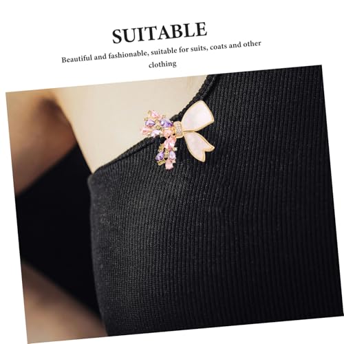 BCOATH Schöne Schmetterling Brosche mit Strasssteinen Modische Sicherheitsnadel für Damenmäntel Kleider Pullover Elegantes Accessoire für Hochzeit Verlobung Party Vielseitiger Schmuck von BCOATH