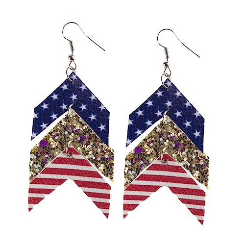 BCOATH Stern Ohrringe Damen Einfache Leichte Tropfen Ohrhänger Glatte Oberfläche Komfortabel für Täglichen Gebrauch Einzigartiges Design für Frauen von BCOATH