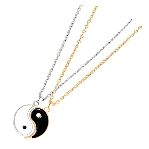 BCOATH Tai Chi Partner Halskette Leichte Puzzle Anhänger Romantisches Schmuckstück für Freunde Geschenkidee zur Liebesbindung von BCOATH