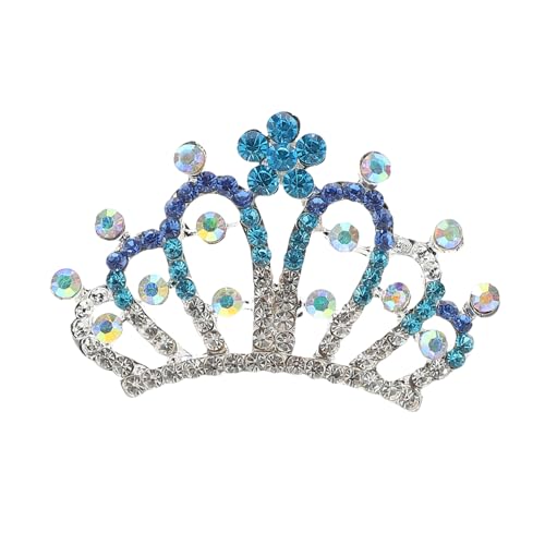 BCOATH Tiara Krone Haarreif für Damen Mädchen Haarschmuck Accessoire mit Bunten Strasssteinen für Hochzeiten Abschlussbälle und Besondere Anlässe von BCOATH