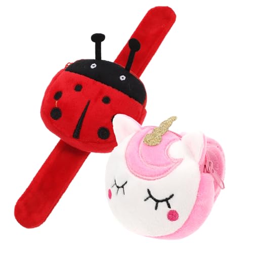 BCOATH 2stücke Pack Junge Mädchen Slap Armband Aus Tier Form Geldbörse Armband Für Mädchen Jungen Partygeschenke Geburtstagsspiele Für Spiele von BCOATH