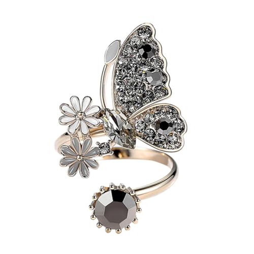 BCOATH Verstellbarer Offener Damenring Zierliches Motiv Leichtes Komfortabler Schmuck Für Frauen Geschenk Jubiläum von BCOATH