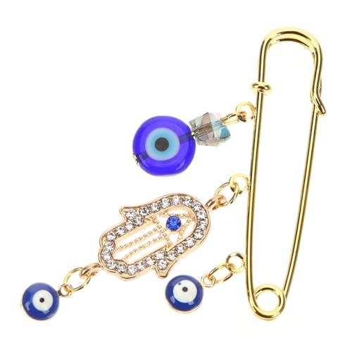BCOATH Vintage Evil Eye Brosche Anstecknadel mit Anhängern Schmuckdekoration für Damen und Herren Vielseitig für Cardigans Mäntel Taschen und Partykleidung Perfektes von BCOATH