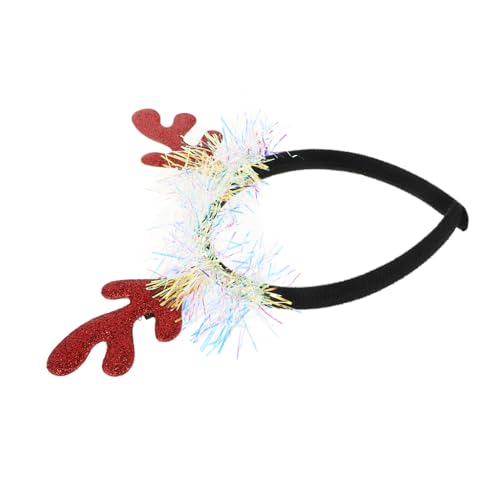 BCOATH Weihnachtliches Glitzer Rentier Geweih Haarband Süßes Accessoire Für Frauen Für Festlichkeiten Partys Und Cosplay Festliche Antlers Für Weihnachtsoutfits von BCOATH