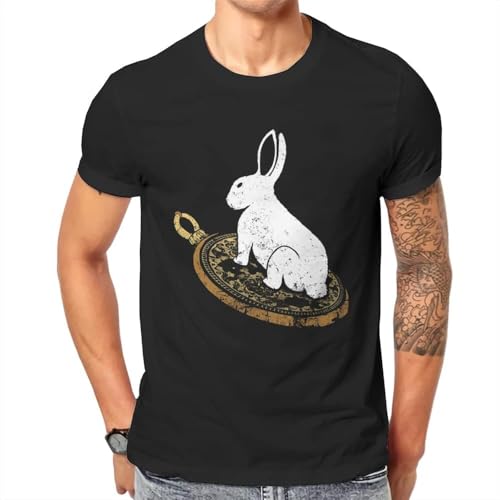Follow The White Rabbit Retro Hipster Tshirts The M~a~t~r~i~x Neo Anderson Morpheus Film Male Style Fabric Tops T Shirt O Neck Black Mens von BCXJWPYKR