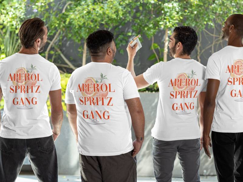 Aperol Spritz Gang Tshirt Perfect Summer Shirt For Woman, Surprise Gift Girlfriend Aperol T-Shirt Bestie Group von BCsUniqueBoutique