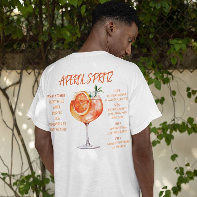 Aperol Spritz Recipe Tshirt For Aperol Lovers Gift Best Friend Or Mom As A Birthday Bridal Party Group Shirt Woman von BCsUniqueBoutique