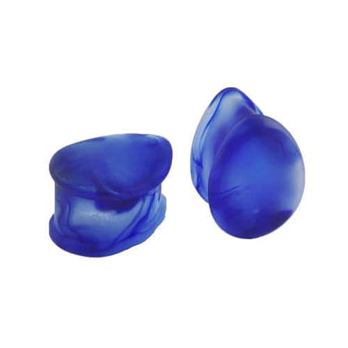 BCughia 2 Stück Glas Ohr Plug 10mm Ohr Plug Männer Blau Double Flared Ear Tunnel Set, Blau BCughia 2 Stück Glas Ohr Plug 10mm Ohr Plug Männer Blau Double Flared Ear Tunnel Set, Blau von BCughia