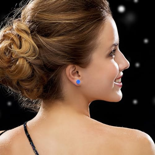 BCughia 2 Stück Tunnel Ohr Acryl 6mm Ohr Plug Damen mit Sternform Tunnel Plug Ohr Set, Blau von BCughia