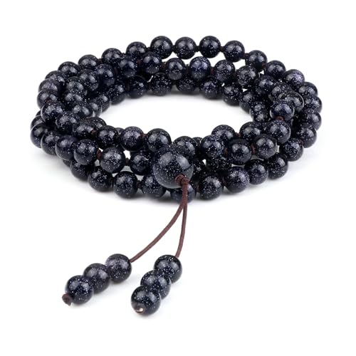 BCughia Frauen Perlen Armband, 6MM Dunkelblau Stein Armband, Herren Armband Elastisch BCughia Frauen Perlen Armband, 6MM Dunkelblau Stein Armband, Herren Armband Elastisch von BCughia