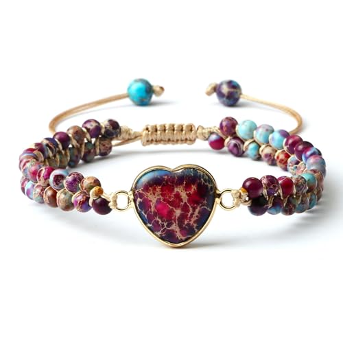 BCughia Perlenarmband Freundschaft, 4MM Doppelschicht Türkis Perle Armband mit Herz, Armband Verstellbar Damen 17-28CM BCughia Perlenarmband Freundschaft, 4MM Doppelschicht Türkis Perle Armband mit Herz, Armband Verstellbar Damen 17-28CM von BCughia