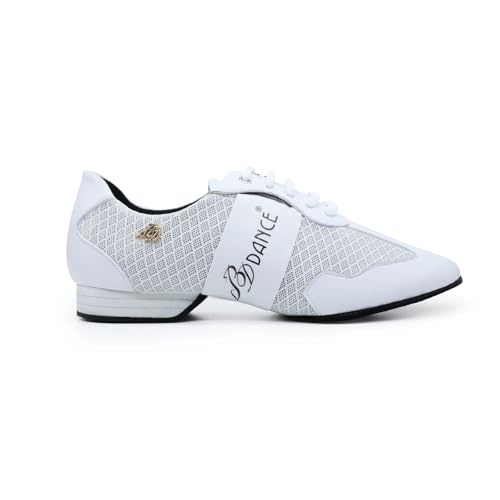 BD Dance Handgefertigte professionelle Herren-Sport-Tanzschuhe, Netzstoff, Turnschuhe, Tanzleistung, Praxis, Lateinschuhe #DL1, Weiss/opulenter Garten, 46 EU BD Dance Handgefertigte professionelle Herren-Sport-Tanzschuhe, Netzstoff, Turnschuhe, Tanzleistung, Praxis, Lateinschuhe #DL1, Weiss/opulenter Garten, 46 EU von BD Dance