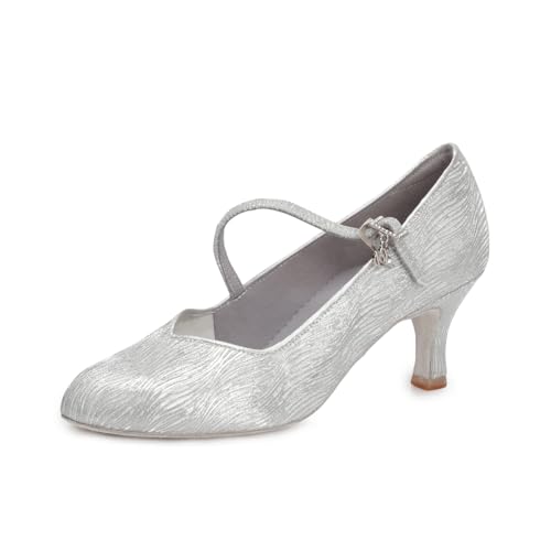 BD Dance Mary Jane Performance Tanzschuhe für Damen, Kätzchen-Absatz, Ballsaal, Pumps, Hochzeit, Abend, formell, professionell, modern #138, silber, 35 EU BD Dance Mary Jane Performance Tanzschuhe für Damen, Kätzchen-Absatz, Ballsaal, Pumps, Hochzeit, Abend, formell, professionell, modern #138, silber, 35 EU von BD Dance