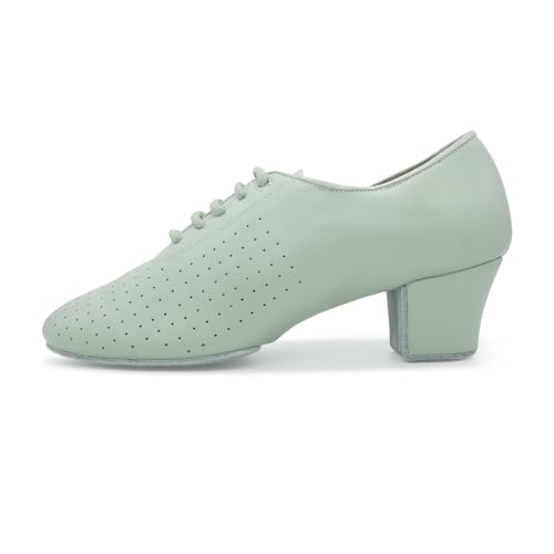 BD Dance Professionelle Damen-Übungsschuhe für Latein-Tanzschuhe, Salsa Oxford, perforiertes Leder, Performance-Ballsaal-Schuhe, #T1-B, Mintgrün, 41.5 EU BD Dance Professionelle Damen-Übungsschuhe für Latein-Tanzschuhe, Salsa Oxford, perforiertes Leder, Performance-Ballsaal-Schuhe, #T1-B, Mintgrün, 41.5 EU von BD Dance