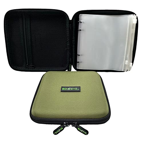 BD EYE UK Rig Mappe – 10 Zip-Taschen & Netzfach – Eva Rig Wallet mit Reißverschluss – wasserdichte Vorfachmappe für Karpfen-, Meeres- & Raubfischangeln von BD EYE UK