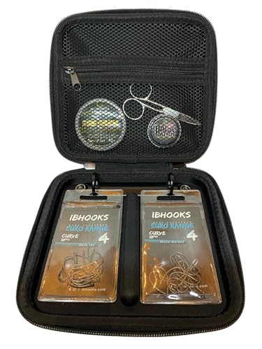 BD EYE UK Rig Wallet Tackle Box Karpfen Rigs Haken Angelaufbewahrung Hakenlänge Geflechtstifte LRF Karpfenangelzubehör Angelgerät Kurs-Setup von BD EYE UK
