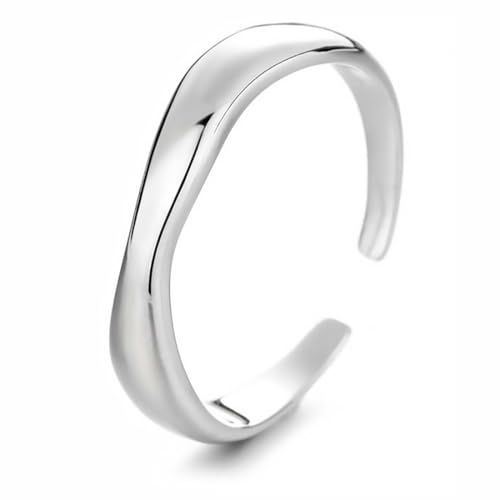 BDEPSTR 2 Stück Damen Ringe, Ring Verstellbar, Verstellbare Damenringe Mit WellenöFfnung, Minimalistischer Stil von BDEPSTR