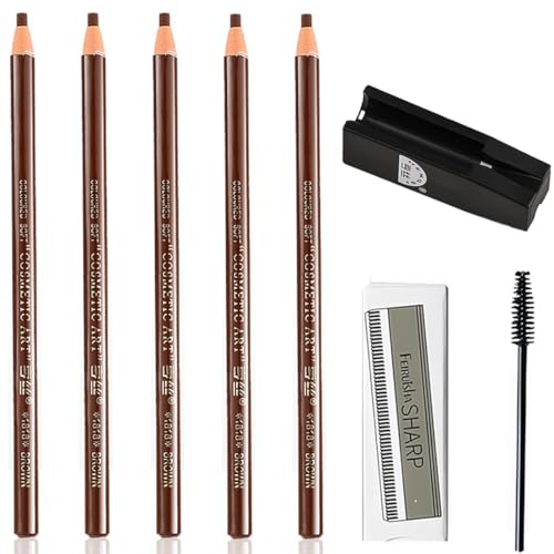 BDEPSTR Eyebrow Pencil, Mehrfarbiger Augenbrauenstift für betonte und exakt definierte Augenbrauen, Geeignet für Make-up, Rollenspiele und andere Anlässe-C von BDEPSTR