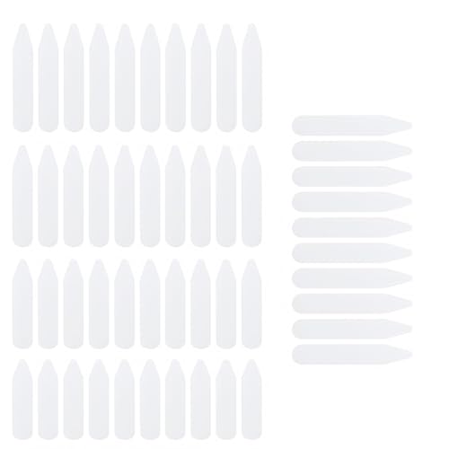 BDEPSTR Satz von 50 Herren Hemdkragen Abstandshalter, 5 Größen, Kunststoff Kragen Abstandshalter, Hemd Kleidung Zubehör, für Vater oder Ehemann von BDEPSTR
