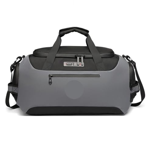 Handtaschen Große Kapazität Handgepäck Taschen Männer Seesack Schulter Outdoor Tote wasserdichte Tasche(OZ-9651 Grey) von BDFJEDS