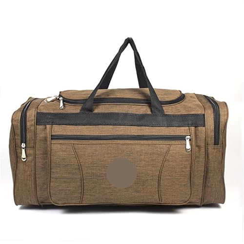 Herren Reisetaschen Handgepäck Große Reisetasche Kapazität Wochenendtasche Fitnesstasche(Brown-MINI) von BDFJEDS