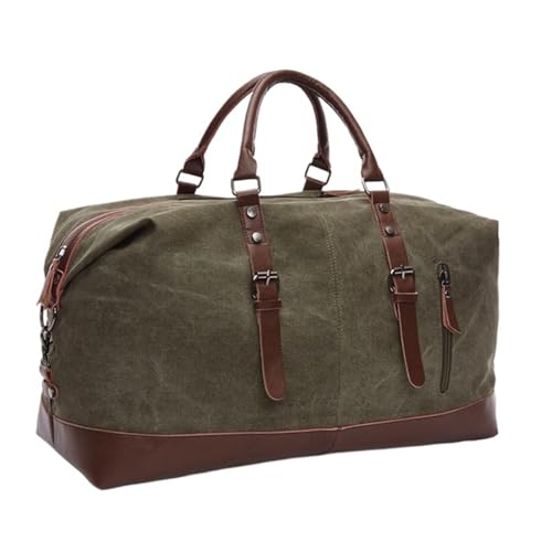 Männer Reisetaschen Handgepäck Tasche Seesack Handtasche Reise Tote LargeBag(Green Large) von BDFJEDS