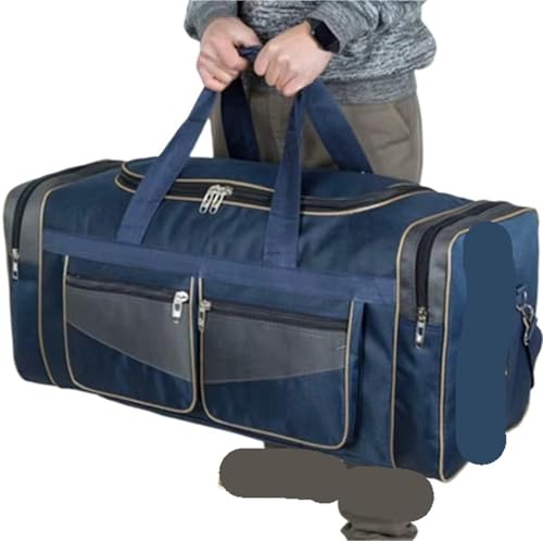 Reisehandtaschen Große Reisen for Frauen Männer Gym Gepäck Outdoor Tasche Sack Reise Schulter Pack(90L Blue) von BDFJEDS